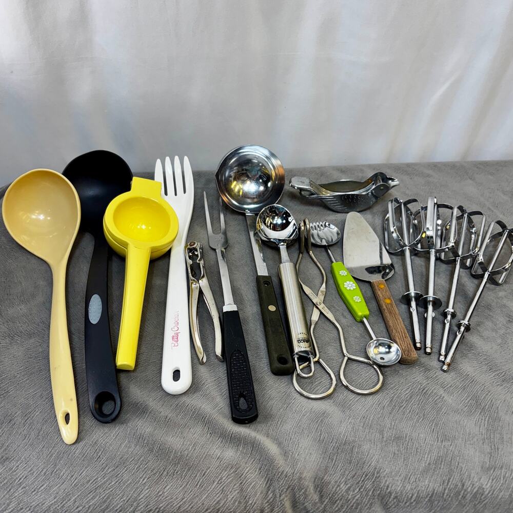 VTG & Modern Kitchen Utensils Gadgets Junk Drawer Lot Ecko Martha Stainless Kane